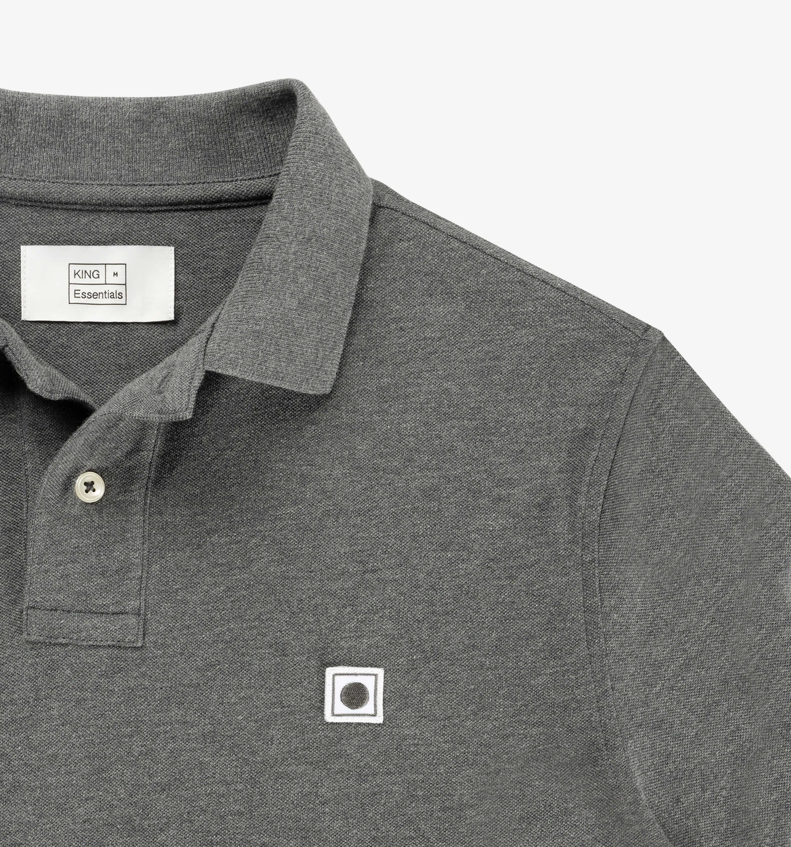 Pique Polo Dark Grey