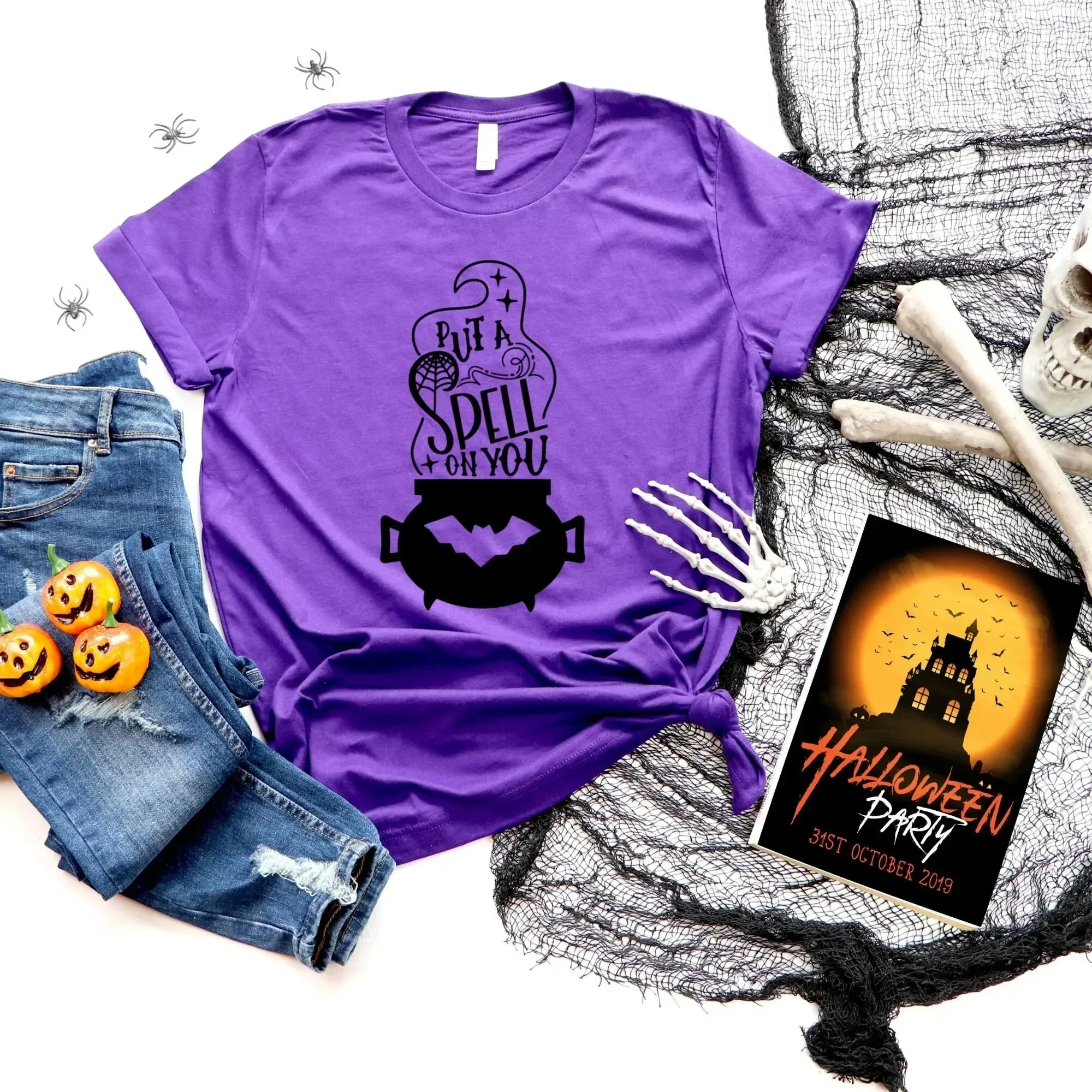 Put a Spell On You, Hocus Pocus Shirt, Halloween Sweater, Halloween Crewneck, Halloween Party, Horror Shirt, Funny Halloween, Horror Movie