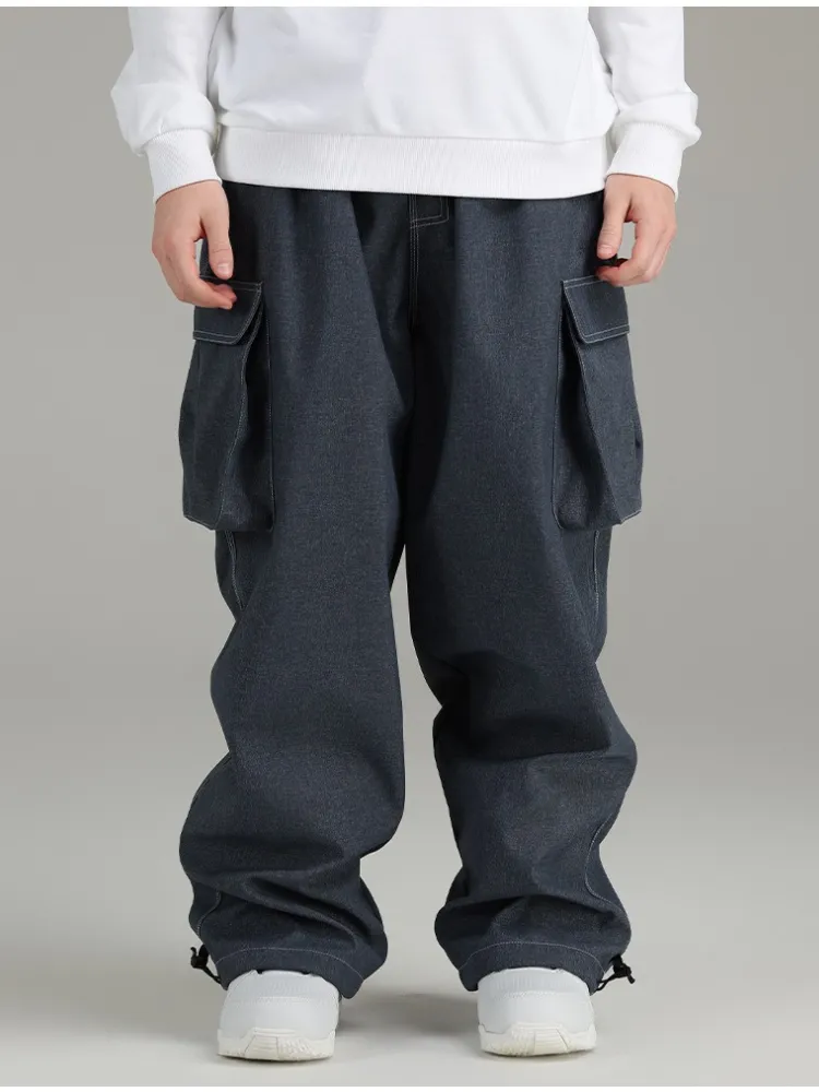 Searipe Demin Baggy Cargo Pants - Men's