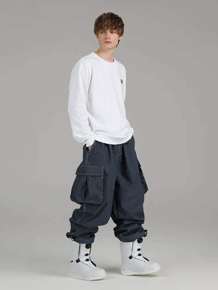 Searipe Demin Baggy Cargo Pants - Men's