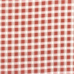 Soft Red-Pink-Multi Plaid Print Stretch Cotton Broadcloth Woven Fabric