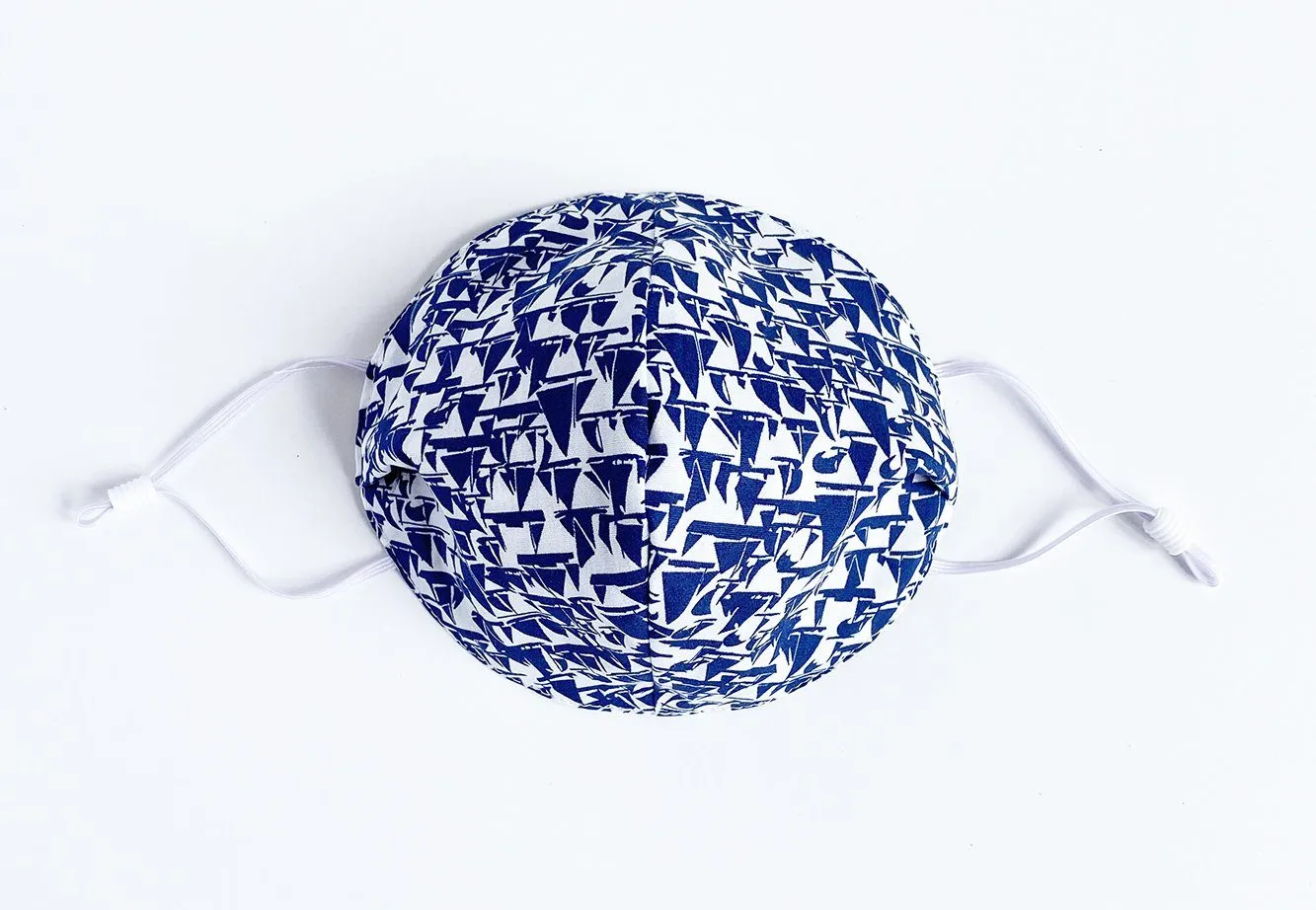 The Children’s Boat Print 2-Layer Cone Shape Mask