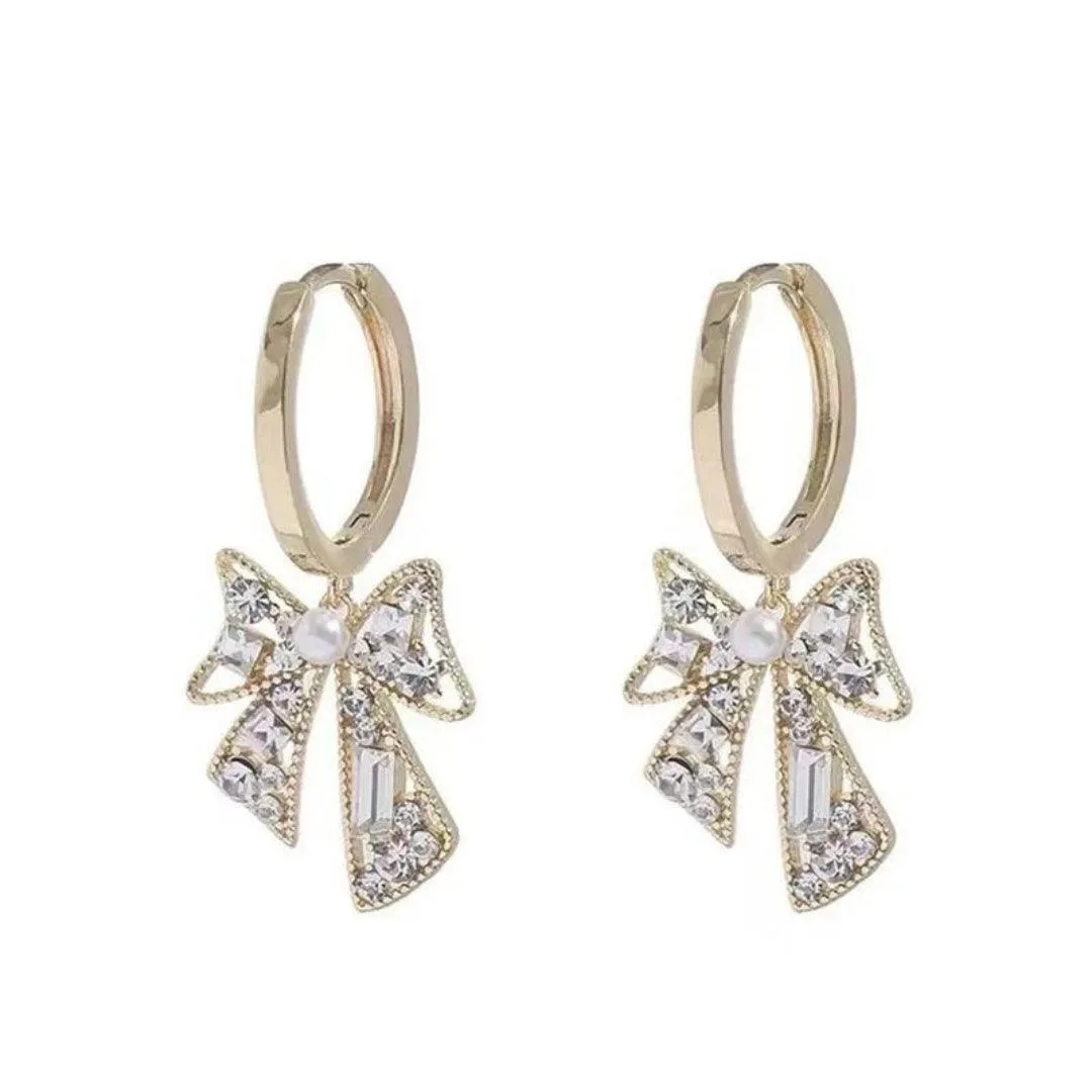 Trendy Bow Hoop Earring