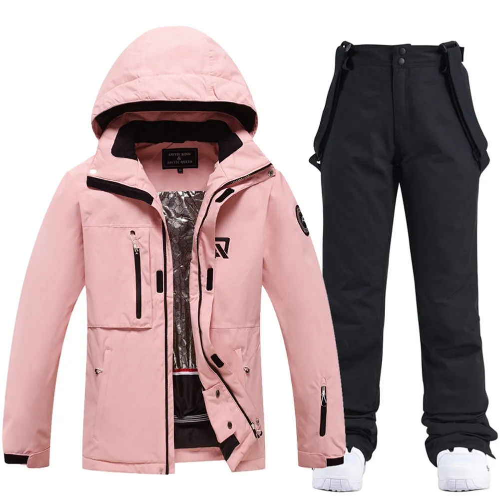 Unisex Outdoor Ski Jacket Pants Set