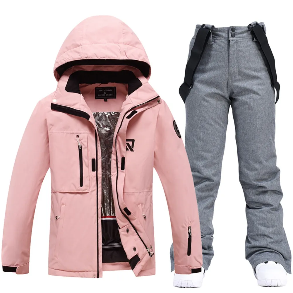 Unisex Outdoor Ski Jacket Pants Set