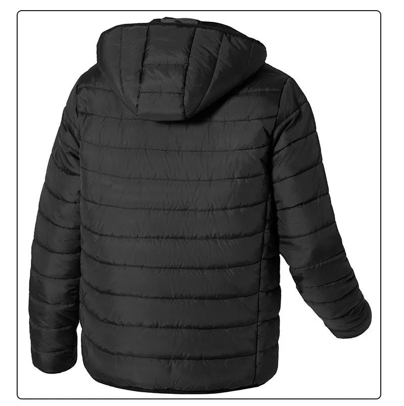 Winter Heated Down Jacket Veste Chauffante Rechargeable Battery USB Electric Heated Hooded Smart Jacket | M09