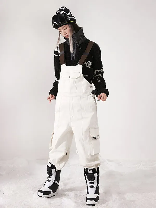 Women's Vector Dusk Denim Cargo Snow Bibs Pants